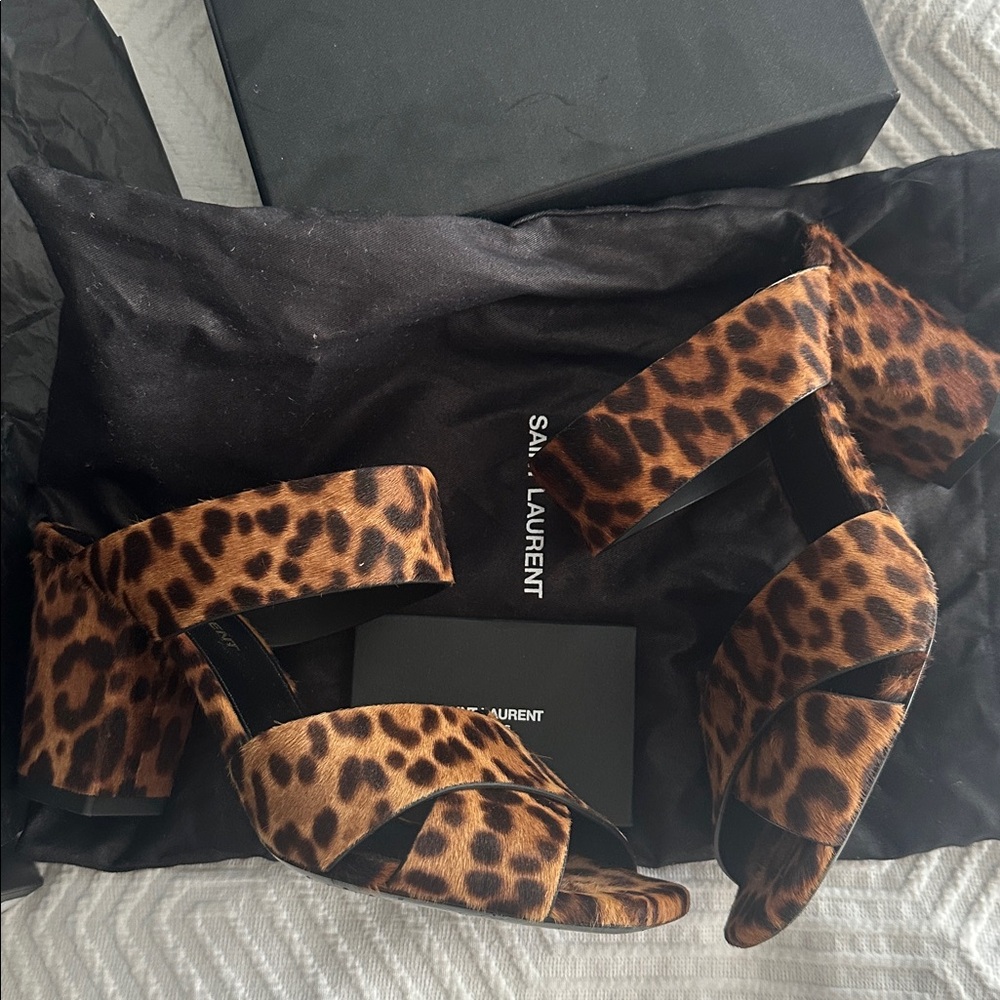 Saint Laurent Oak 75 Mule Sandals - Picture 10 of 15